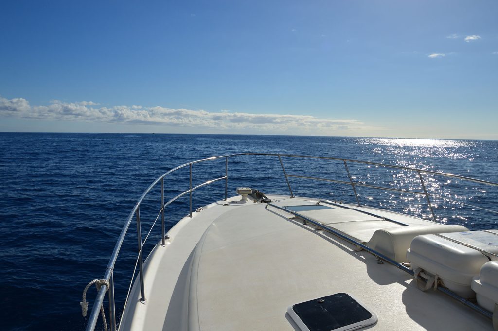 Sundeck Yacht Swimming On Tales