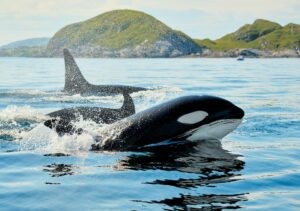 Orca im Meer